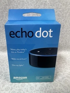 Amazon Echo Dot 2nd Generation Smart Speaker - Black (RS03QR) - Picture 1 of 7