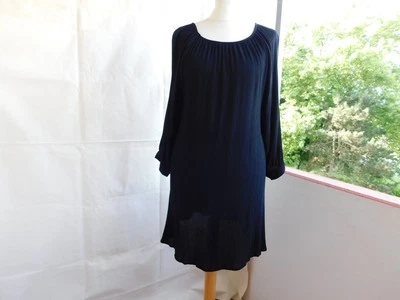 "Kaffe"Damen Lagenlook Kleid gr.42.Schwarz.Raglanärmel,3/4Lang.Crinkle Optik - Bild 1 von 4