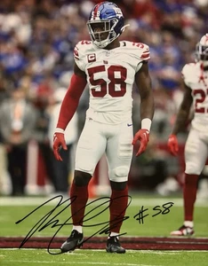 Bobby Okereke Signed 8x10 Photo! NEW YORK GIANTS NYG LINEBACKER! W/COA - Picture 1 of 2