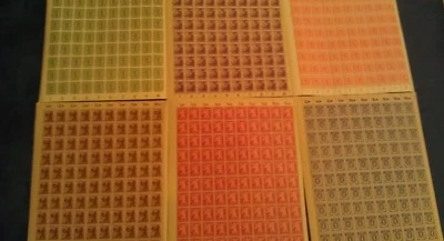 GERMANY SOVIET OCCUPATION ZONE BERLIN BRANDENBURG Full Sheets of 100 - 7val. MNH - Image 1 of 4