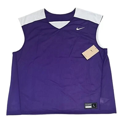 Camiseta deportiva reversible Nike Pinnie de lacrosse para hombre sin mangas púrpura tallas M L Foto 1 de 4