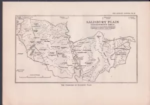 The Exercises of Salisbury Plain Government Area Map Photos/Illus - Picture 1 of 1