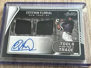 2022 Estevan Florial Panini Absolute Tools of the Trade Relic Auto /99 NYY MLB - Picture 1 of 2