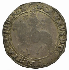 Karl I gehämmertes Silber Halbkrone mm Stern über Dreieck auf Rückseite S2779 - Bild 1 von 5