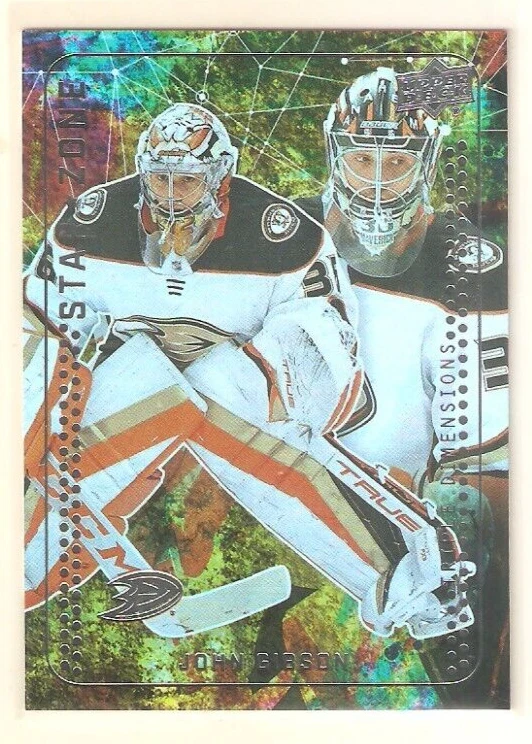 John Gibson 2023-24 Upper Deck Series 1 Star Zone Insert #23 Ducks - Image 1 of 1