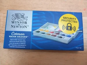 Winsor & Newton Cotman Aquarell 0390640 - Skizzierer 12 halbe Eimer + Pinsel - Bild 1 von 1