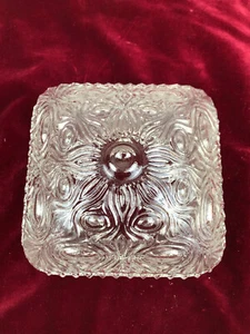 Pantalla de lámpara vidrio de repuesto lámpara de techo vidrio prensado años 70 - Imagen 1 de 3