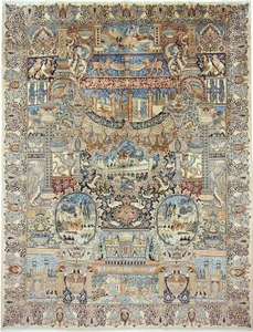 Kaschmar 386x298 Orientteppich Teppich Handgeknüpft - Bild 1 von 10