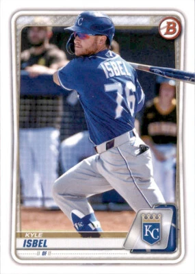 2020 BOWMAN DRAFT  KANSAS CITY ROYALS - KYLE ISBEL #BD-182 - Image 1 of 2