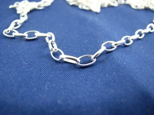 Große Menge 5 Fuß Sterlingsilber Oval Rolo Kette 3,5 mm X 6,5 mm, auf Spule Schmuckherstellung - Bild 1 von 1