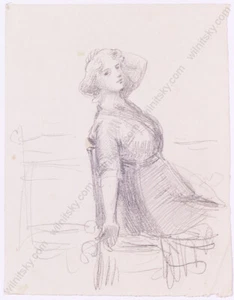 Adolf Pirsch (1858-1929) "Studies", Seven Drawings, 1910s - Picture 1 of 7
