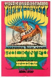 Larry Coryell Rock 'n' Fu The Barn Rio Nido CA 1969 Lee Conklin Concert Handbill