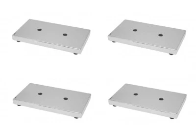 4 шт. хром ножки постамент нога диван кровать в спальне шкаф шкафы мебель - Изображение 1 из 3