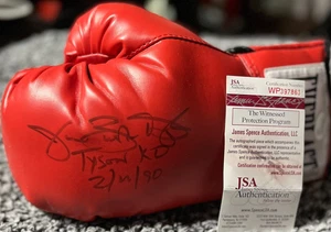 BOXING LEGEND JAMES BUSTER DOUGLAS SIGNED EVERLAST BOXING GLOVE W/2 INSC & JSA - Picture 1 of 2