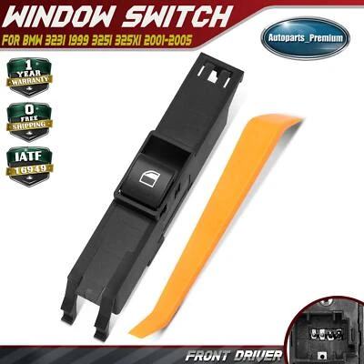 Interruptor de ventana delantera izquierda para BMW E46 323i 1999 325i 325xi 2001 2002-2005 Foto 1 de 4