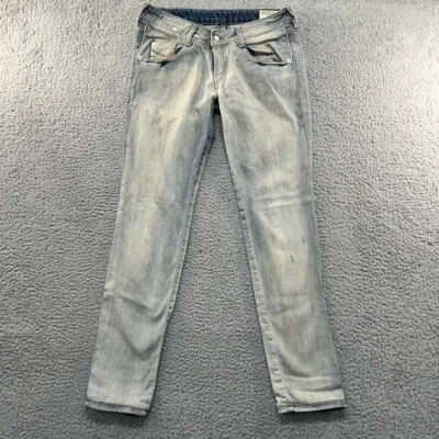 Diesel Clush Womens Jeans  28(30x29) Blue Slim Jeans  Italy Distressed Low Rise - Image 1 of 4