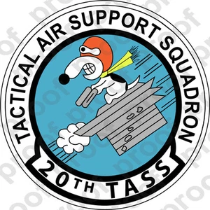 AUFKLEBER USAF EINHEIT 20th TASS B - Bild 1 von 1