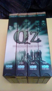 HBO Oz - The Complete First Season UNRATED 4-tape VHS Set gay prison life nudity - Picture 1 of 3