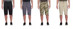 George Men's Messenger Cargo Comfort Waist Stretch Below The Knee Shorts (ZJ) - Picture 1 of 25