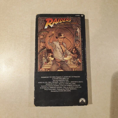 Raiders of the Lost Ark Paramount Home Video full screen VHS 1988 works - Image 1 of 4