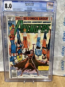 Avengers #187 CGC 8.0 1979) - Newsstand -  Chthon, Modred & Bova app comic - Picture 1 of 3