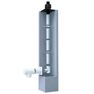 Bertrams Paquet Kit pour 10 M Tuyau Dechappement Dn 80/125 Plastique Noir Pe - Bild 1 von 2