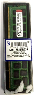 Kingston KTH-PL424L/32G 32GB PC4-19200 ECC DDR4 SDRAM LRDIMM 288 pin ✅ ✅ NEW - Image 1 of 2