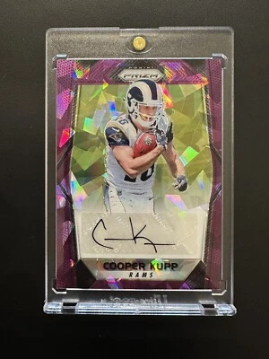 2017 Panini Prizm Cooper Kupp Rookie Auto Purple Crystals Prizm /75 RC #RA-CKP! - Image 1 of 4