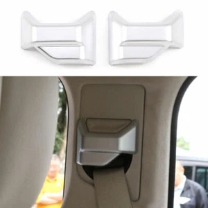 For Benz G-Class 2019-22 Matte Silver Safety Belt Buckle Accessories Cover Trim - Picture 1 of 9