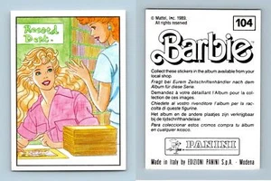 Barbie #104 Mattel 1989 Panini Sticker - Picture 1 of 1