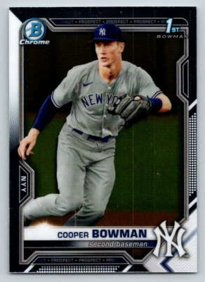 2021 Bowman Chrome Draft #BDC87 Cooper Bowman (ref 217082) - Image 1 of 2
