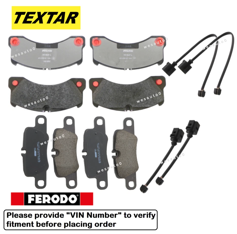 前刹车片和后刹车片套件 + 传感器 OES 适用于保时捷 Panamera 14-16 — 第 1/1 张图片