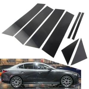 Schwarz Säulenpfosten 8er Set Türverkleidung für Mazda 3 Limousine 2019-2021 - Bild 1 von 12