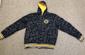 Boston Bruins Black Ops Wendepuffer Jacke mit durchgehendem Reißverschluss gold/schwarz NHL 3XL - Bild 1 von 19