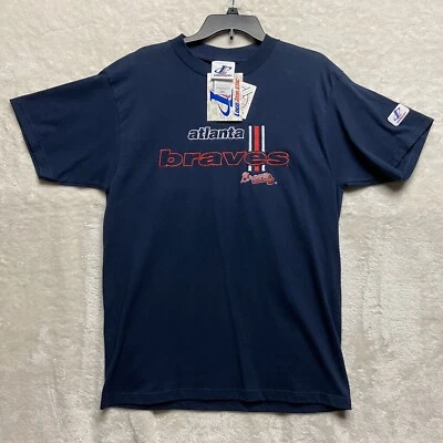 Vintage Atlanta Braves Logo Athletic Shirt Medium Embroidered NWT Deadstock Rare - Image 1 of 4