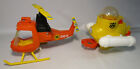 Vintage Fisher Price Adventure People 323 Helicopter & 323 Submarine Lot