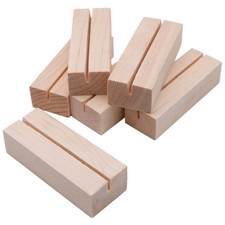 10X(20 Pieces Wood Place Card Holders Wooden Table Number Holder Memo Stand K7F1