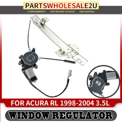 Regulador de ventana eléctrica trasero izquierdo conductor con motor para Acura RL 1998 1999-2004 Foto 1 de 4