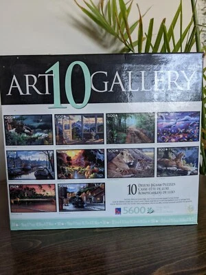 Pack Of 10 Art Gallery 10 Deluxe Jigsaw Puzzles 5600 Pieces NEW IN OPEN BOX - Image 1 of 4