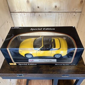 Maisto Maserati Spyder Convertible Special Edition 1:18 Yellow #31667 - Picture 1 of 1