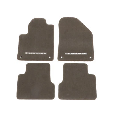 Juego de alfombrillas marrón premium Jeep Cherokee 2015-2018 OEM MOPAR 82214857 Foto 1 de 3