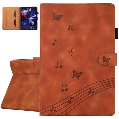 For Lenovo Tab M10 Plus M9 M8 Embossed PU Leather Card Slots Wallet Folio Case - Image 1 of 4