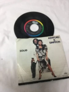 Vinyl Ashford & Simpson Solid 7" Single 45 rpm Record Vinyl 1982 - Foto 1 di 3
