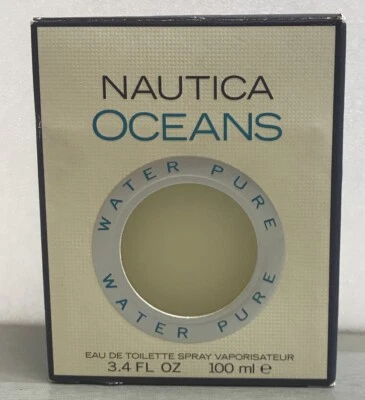 Nautica Oceans Pure Water 3,4 oz / 100 ml EDT spray colonia para hombres Foto 1 de 3