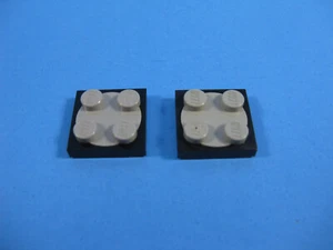 1990er LEGO schwarz Plattenspieler 2 x 2 Platte altgrau Top 6975 6958 6953 6278 #3680c01 - Bild 1 von 2