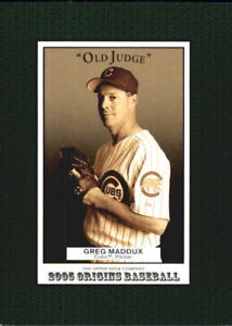 2005 Origins Old Judge Chicago Cubs Baseball Card #26 Greg Maddux