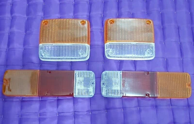 TOYOTA LAND CRUISER FJ40 FJ45 BJ40 BJ42 HJ45 TURN SIGNAL LIGHT LAMP LENS SET - Image 1 of 3