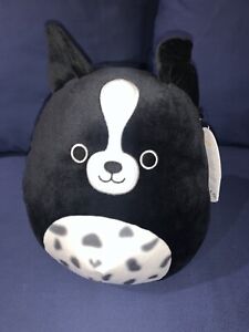 Squishmallow Monty border collie dog 8” AUTHENTIC KellyToy soft plush gift toy