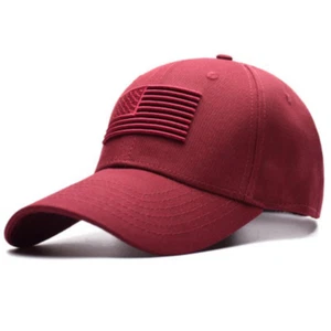 Embroidered USA Flag Baseball Cap US America Snapback ADJUSTABLE Hat UNISEX - Picture 1 of 10