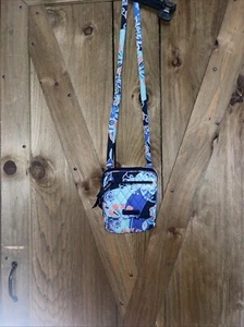 Vera Bradley Blue Floral Mini Hipster Crossbody Floral - Picture 1 of 8